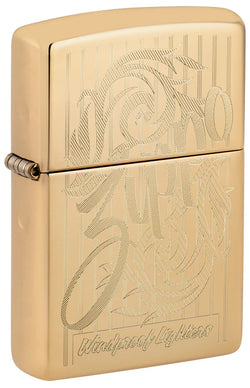 Zippo Swirling Filigree Design High Polish Brass 46568