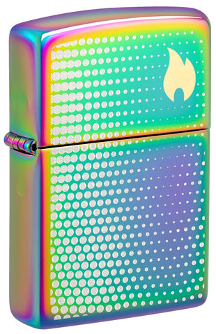 Zippo Dot Matrix Design Multi Color Laser Two-Tone 46569