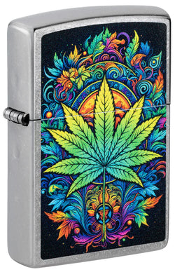 Zippo Plant Design Street Chrome Color Image 46575