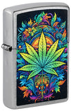 Zippo Plant Design Street Chrome Color Image 46575