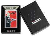 Zippo Collage Design Street Chrome Color Image 46581