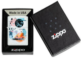 Zippo Abstract Collage Design Color Image classic Glacier 46582