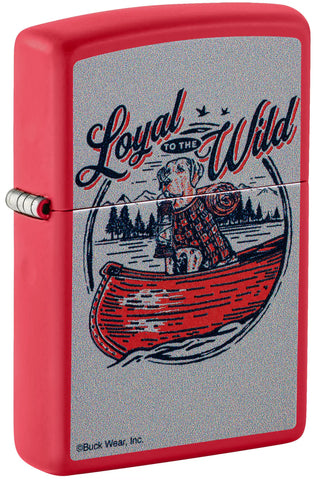 Zippo Buck Wear Outdoors Color Image Red Matte 46591