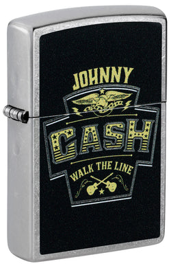 Zippo Johnny Cash Walk the Line Color Image Street Chrome 46592