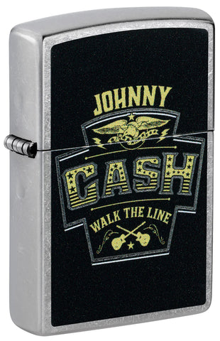 Zippo Johnny Cash Walk the Line Color Image Street Chrome 46592