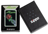 Zippo Poison Logo Color Image Street Chrome 46593