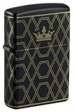 Zippo Queen of Bud Design Laser 360 Black Matte 46684