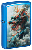 Zippo Claudio Mazzi Dragon Design High Polish Blue Color Image 46686