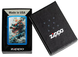Zippo Claudio Mazzi Dragon Design High Polish Blue Color Image 46686