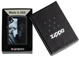 Zippo Two Wolves Design Black Matte Color Image 46694