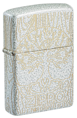 Zippo Tree of Life Woodgrain Design Glacier Laser 360° design 46697