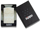 Zippo Tree of Life Woodgrain Design Glacier Laser 360° design 46697