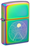 Zippo Moon Canoe Design Multi Color Laser Two-Tone 46698