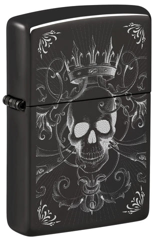 Zippo Royal Skull Design High Polish Black 46699