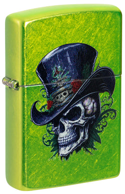 Zippo Steampunk Skeleton Design Lurid Color Image 46709