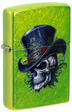 Zippo Steampunk Skeleton Design Lurid Color Image 46709