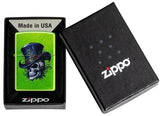 Zippo Steampunk Skeleton Design Lurid Color Image 46709