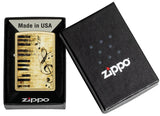 Zippo Nothing but Treble Design Street Brass Color Image 46712