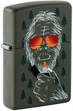 Zippo Zipsquatch Design Green Matte Color Image 46720