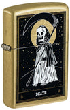 Zippo Death Card Desig Street Brass Color Image 46722