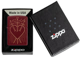 Zippo Three of Swords Design Merlot Minimalist Laser Engrave 46723
