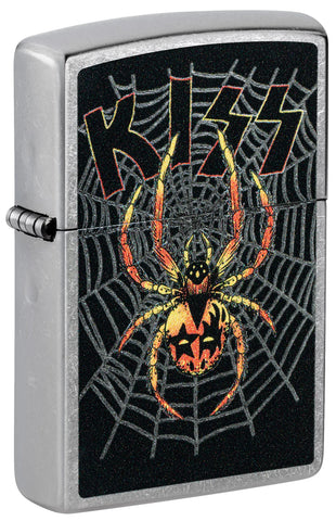 Zippo Kiss Spider Web Woven Street Chrome Color Image 46739