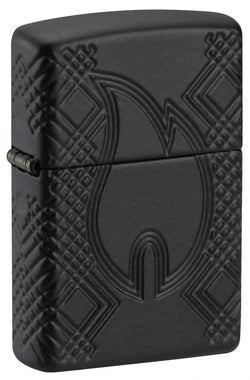 Zippo Rivet Flame Design Armor MultiCut Black Matte 46775