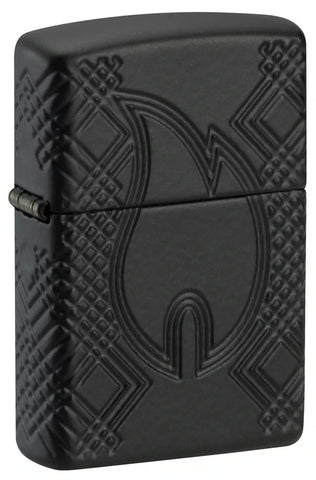 Zippo Rivet Flame Design Armor MultiCut Black Matte 46775