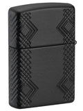 Zippo Rivet Flame Design Armor MultiCut Black Matte 46775