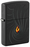 Zippo Crystal Waves Design Armor Deep Carve texture Black Matte 46777