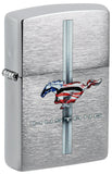 Zippo Ford Mustang Logo Brushed Chrome 46791