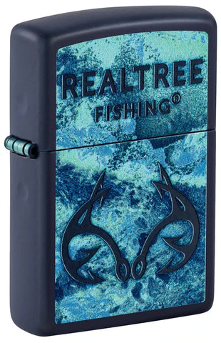 Zippo Realtree® Fishing™ Design Color Image Navy Blue Matte 46792