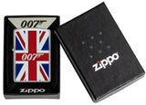Zippo 007 James Bond Union Jack Design Brushed Chrome 46801