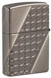 Zippo Deep Dots Pattern MultiCut Armor 360° Black Ice 46812