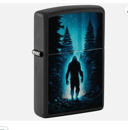 Zippo Ultra Squatch Design Black Light Black Matte 46819
