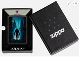 Zippo Ultra Squatch Design Black Light Black Matte 46819