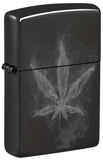 Zippo Wispy Plant Design Subtle Photo Image High Polish Black 46823