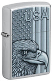 Zippo USA Pride Design Color Image Satin Chrome 46825