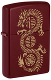 Zippo Laser-Engraved Lucky Dragon Classic Merlot 46834