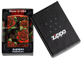 Zippo Blooming Roses Design 540 Fusion Tumbled Brass 46849
