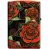 Zippo Blooming Roses Design 540 Fusion Tumbled Brass 46849