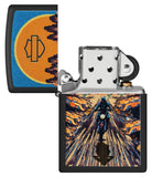 Zippo Harley Davidson Black Matte Texture Print 46861