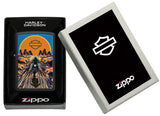 Zippo Harley Davidson Black Matte Texture Print 46861