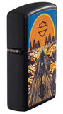 Zippo Harley Davidson Black Matte Texture Print 46861