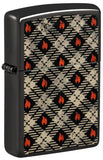 Zippo Pattern Design Color Image High Polish Black 46944