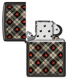 Zippo Pattern Design Color Image High Polish Black 46944