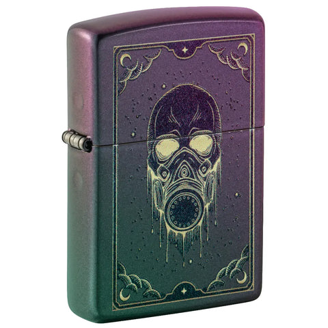 Zippo Gas Mask Design Classic Iridescent Color Image 46953