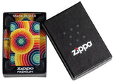 Zippo Funky Fusion Design Retro-Inspired Circles Tumbled Brass 540 Fusion 46963