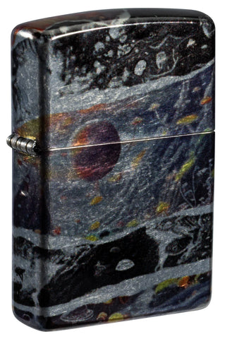 Zippo Fusion Galaxy Design Tumbled Chrome 540 Color 46964