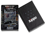 Zippo Fusion Galaxy Design Tumbled Chrome 540 Color 46964